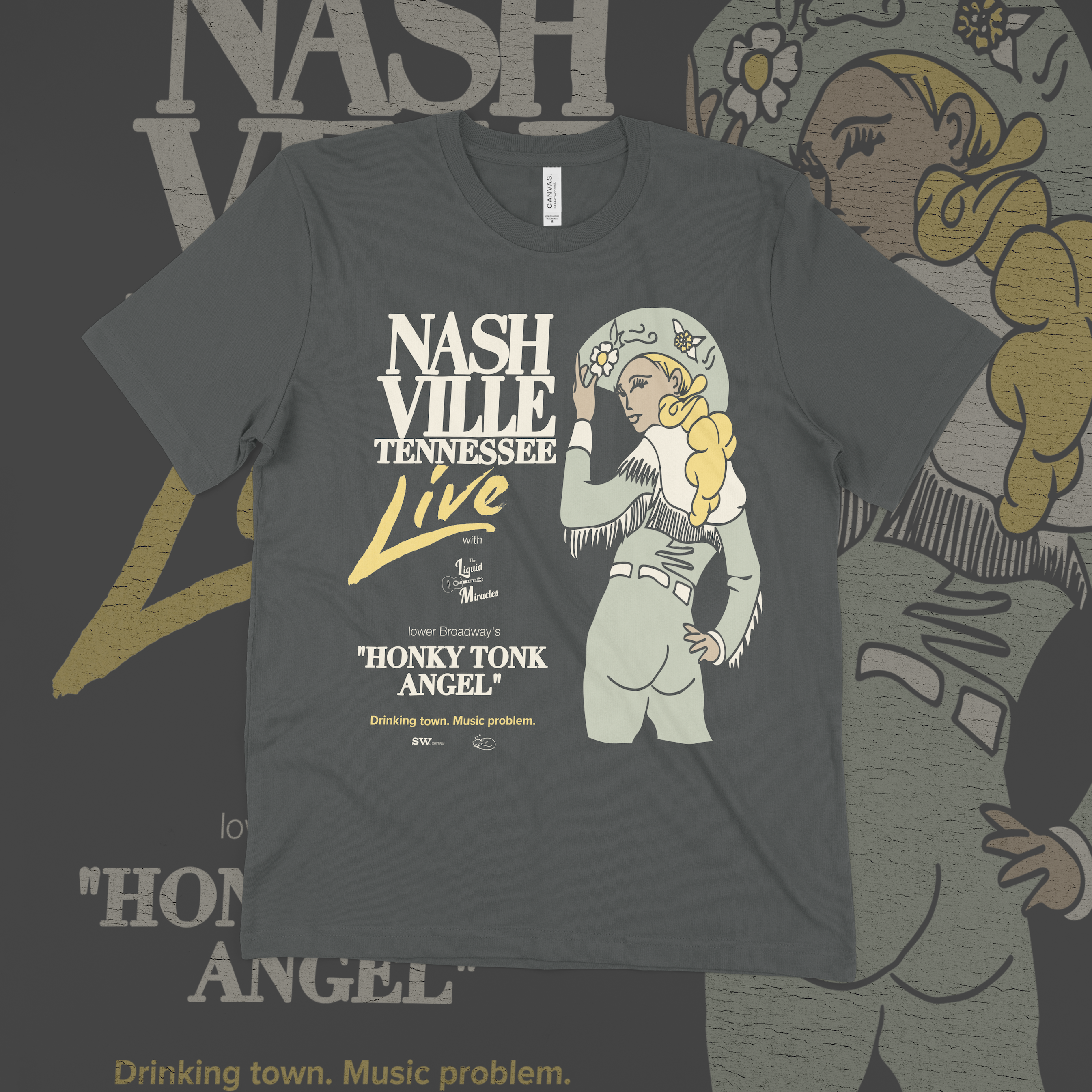 Nashville Tennessee Live – Honky Tonk Angel Tee