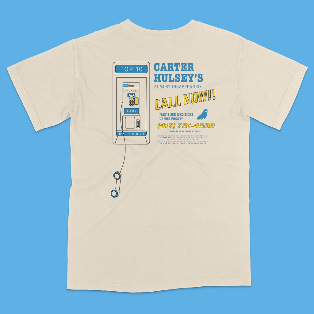 Carter Hulsey's Almost Disappeared – Top 10 Haunted Places Tee
